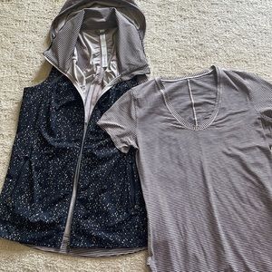 Lululemon vest and T-shirt